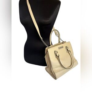 Nine West Crossbody HandBag Purse White Faux Leather